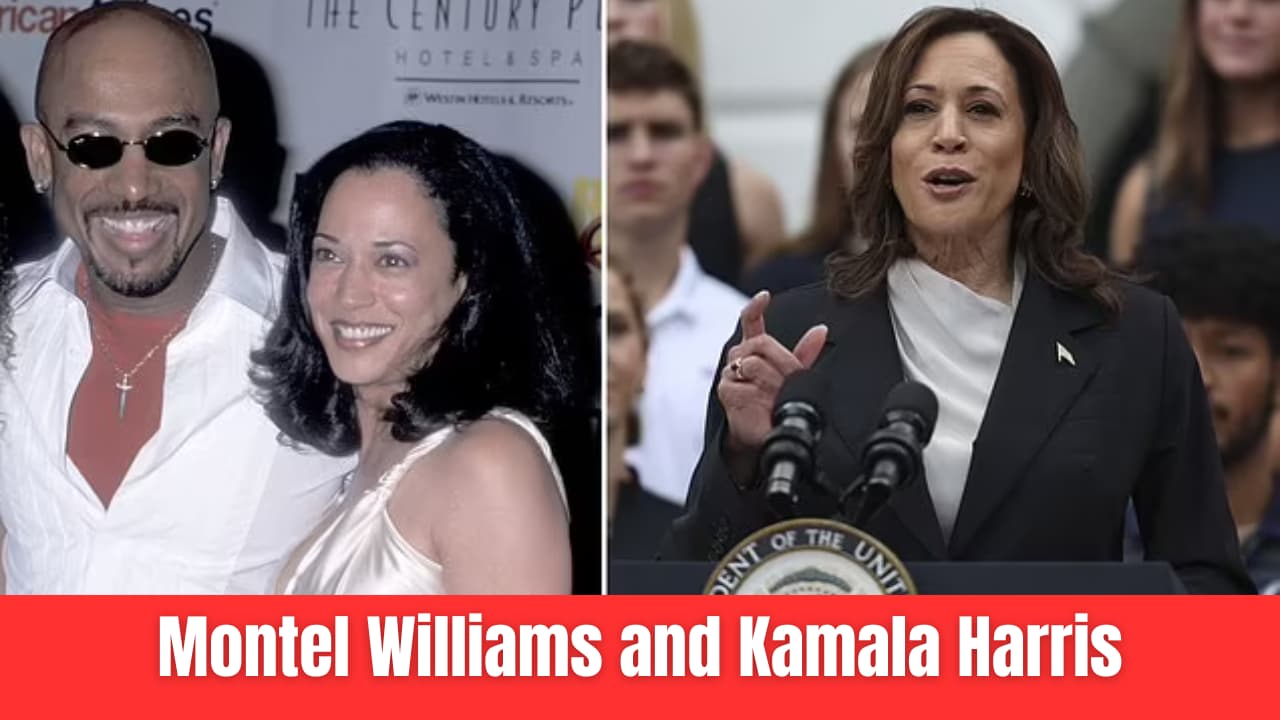 Montel Williams and Kamala Harris