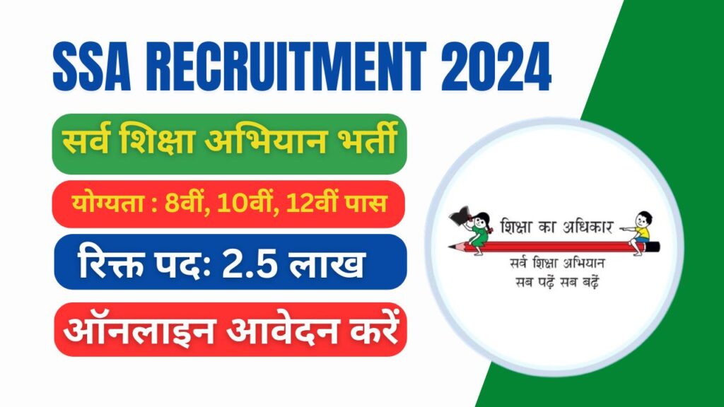 सर्व शिक्षा अभियान Vacancy 2024 ( Sarva Shiksha Abhiyan Vacancy)! जानिए कैसे पाएं सरकारी नौकरी का सुनहरा मौका!